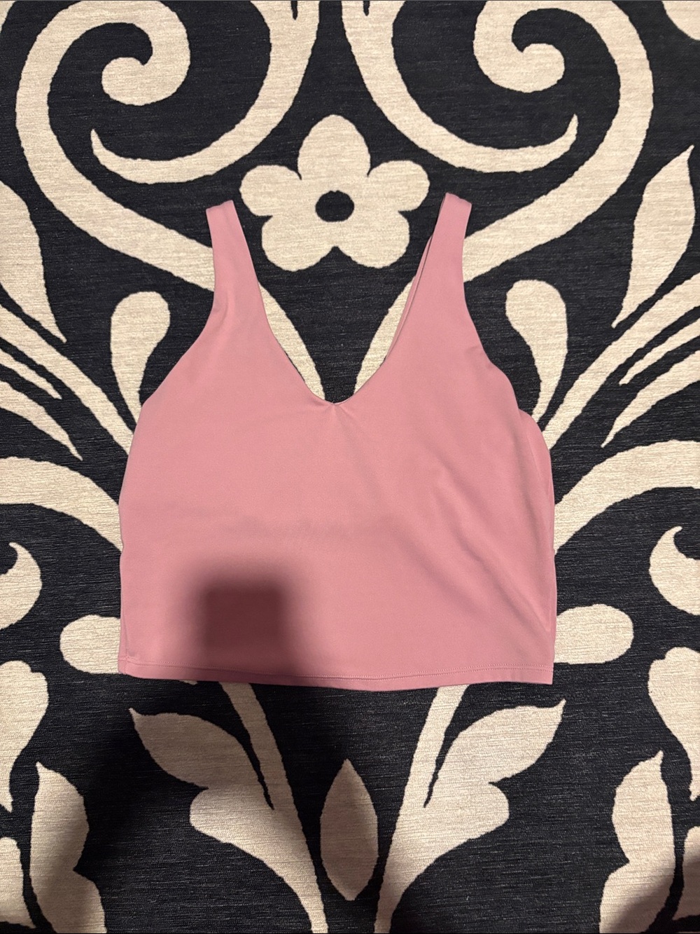 all in motion Pink V-Neck Cropped Tank Top